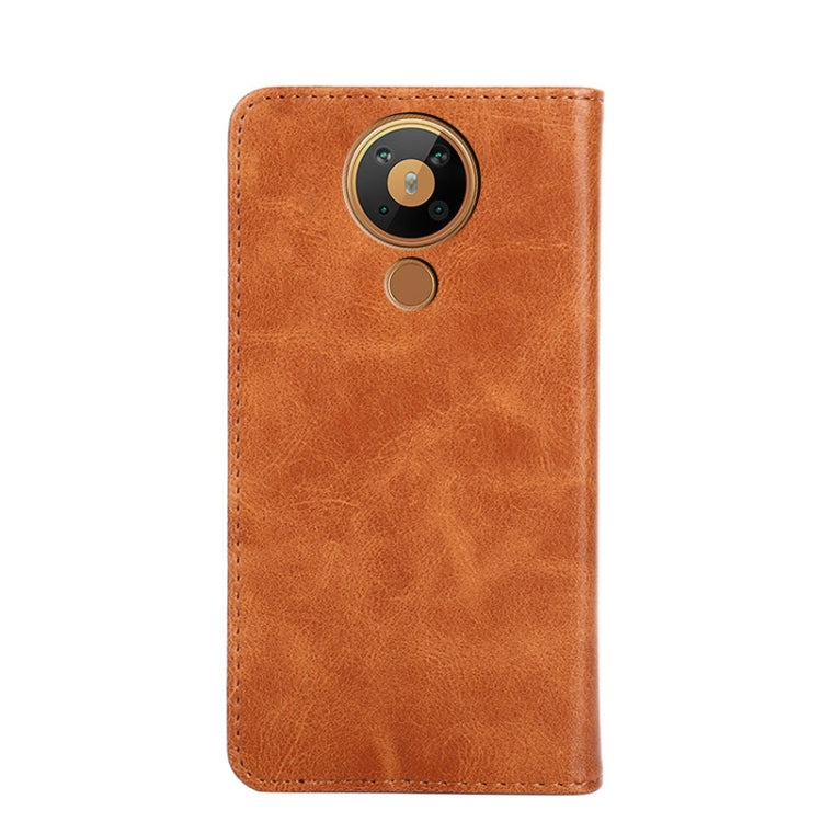 For Nokia 5.3 Non-Magnetic Retro Texture Horizontal Flip Leather Phone Case