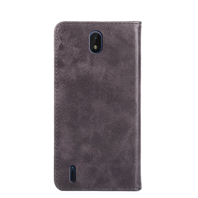 For Nokia C01 Plus / C1 2nd Edition Non-Magnetic Retro Texture Horizontal Flip Leather Phone Case
