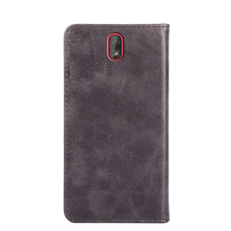 For Nokia C1 Non-Magnetic Retro Texture Horizontal Flip Leather Phone Case