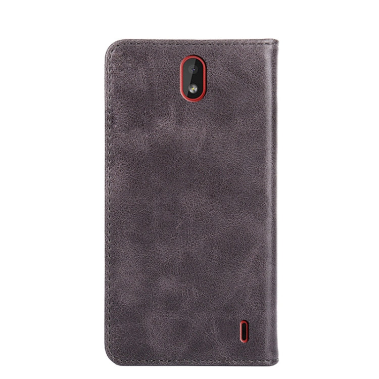 For Nokia 1 Plus Non-Magnetic Retro Texture Horizontal Flip Leather Phone Case