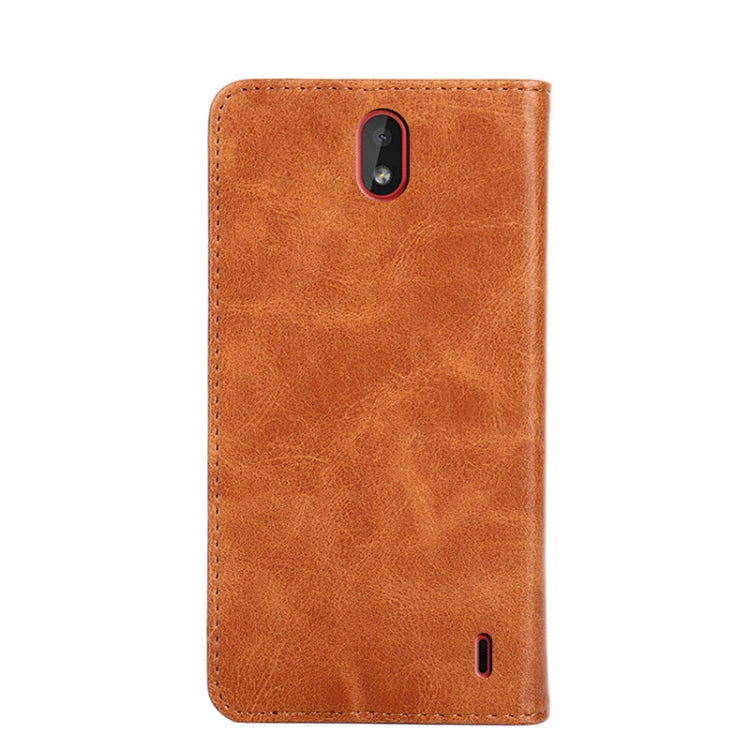 For Nokia 1 Plus Non-Magnetic Retro Texture Horizontal Flip Leather Phone Case