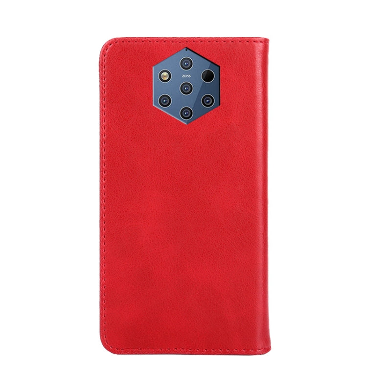 For Nokia 9 PureView Non-Magnetic Retro Texture Horizontal Flip Leather Phone Case