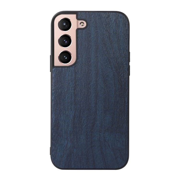 For Samsung Galaxy S22 5G Wood Texture PU Phone Case
