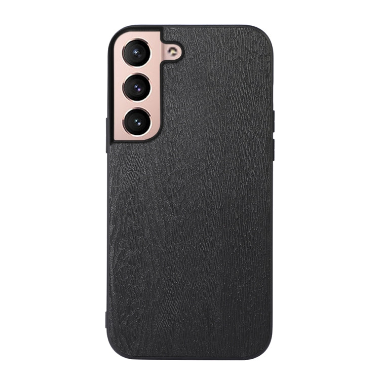 For Samsung Galaxy S22+ 5G Wood Texture PU Phone Case