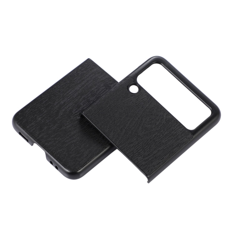 For Samsung Galaxy Z Flip 3 5G Wood Texture PU Phone Case