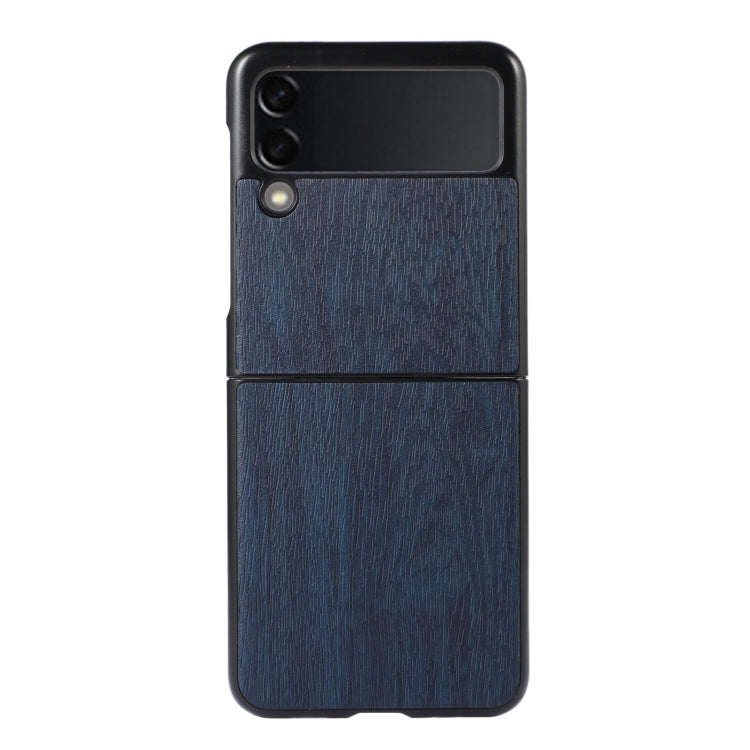 For Samsung Galaxy Z Flip 3 5G Wood Texture PU Phone Case