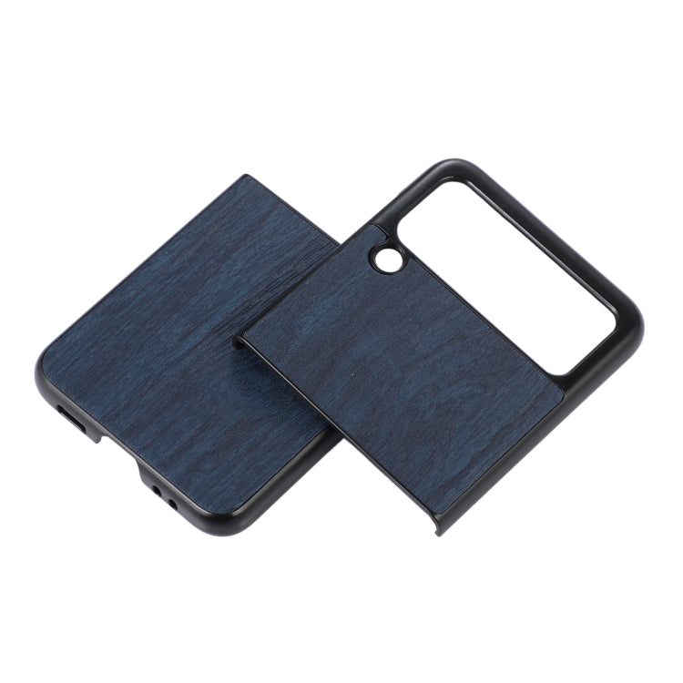 For Samsung Galaxy Z Flip 3 5G Wood Texture PU Phone Case