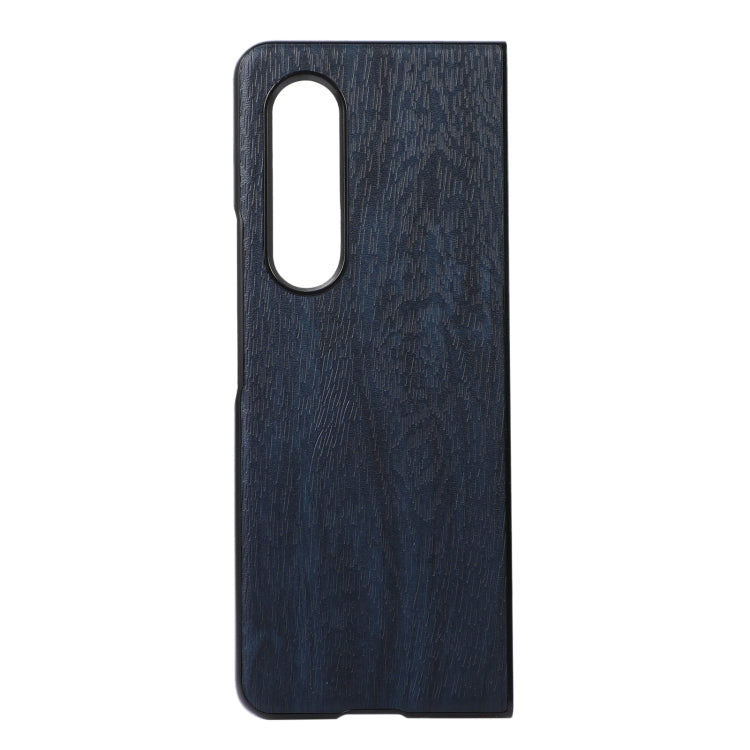 For Samsung Galaxy Z Fold3 5G Wood Texture PU Phone Case