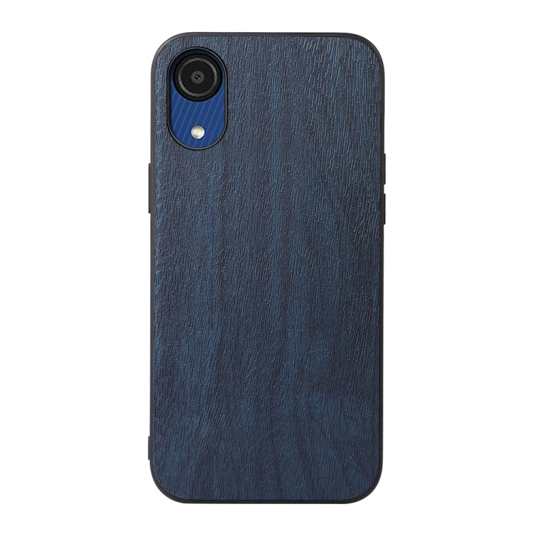 For Samsung Galaxy A03 Core Wood Texture PU Phone Case