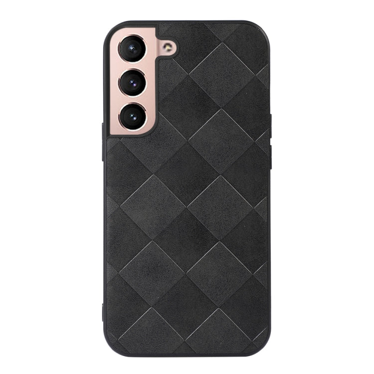 For Samsung Galaxy S22 5G Weave Plaid PU Phone Case