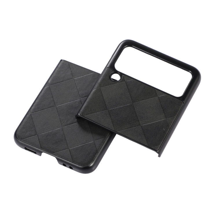 For Samsung Galaxy Z Flip 3 5G Weave Plaid PU Phone Case