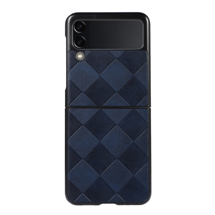 For Samsung Galaxy Z Flip 3 5G Weave Plaid PU Phone Case