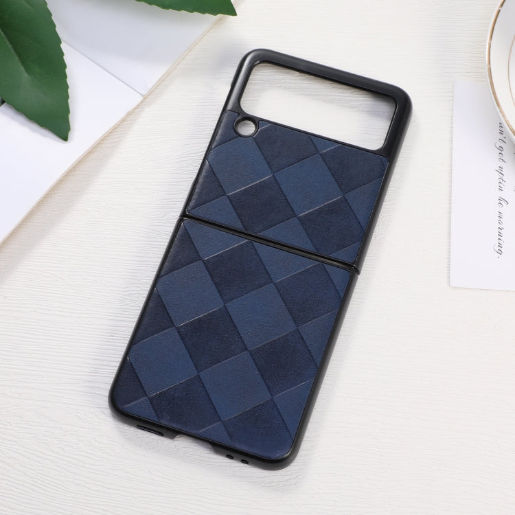 For Samsung Galaxy Z Flip 3 5G Weave Plaid PU Phone Case