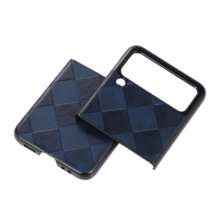 For Samsung Galaxy Z Flip 3 5G Weave Plaid PU Phone Case