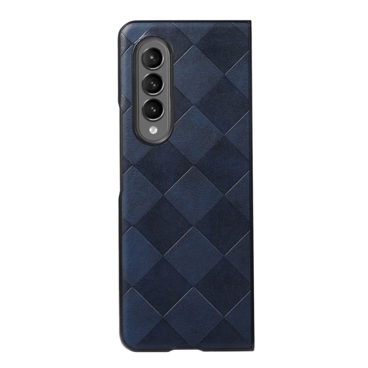 For Samsung Galaxy Z Fold3 5G Weave Plaid PU Phone Case