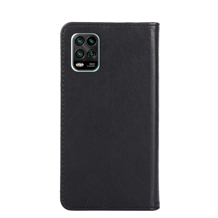 For  Xiaomi Mi 10 Lite Non-Magnetic Retro Texture Leather Phone Case