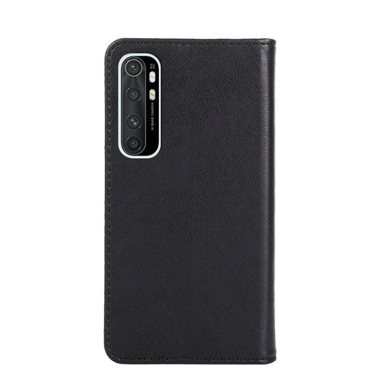 For  Xiaomi Mi Note 10 Lite Non-Magnetic Retro Texture Leather Phone Case