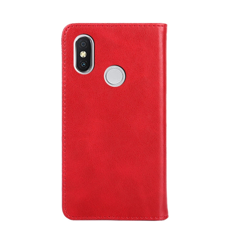 For Xiaomi Mi 8 Non-Magnetic Retro Texture Leather Phone Case