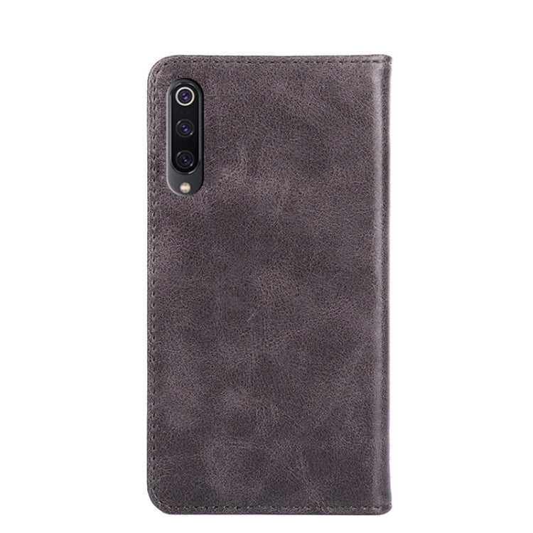 For Xiaomi Mi 9 Non-Magnetic Retro Texture Leather Phone Case