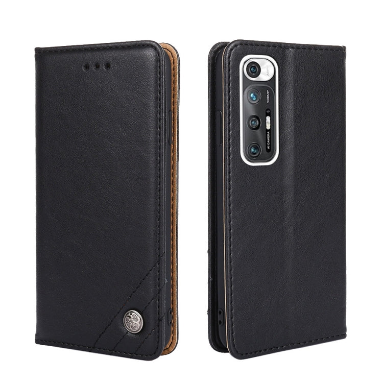 For Xiaomi Mi 10S Non-Magnetic Retro Texture Leather Phone Case