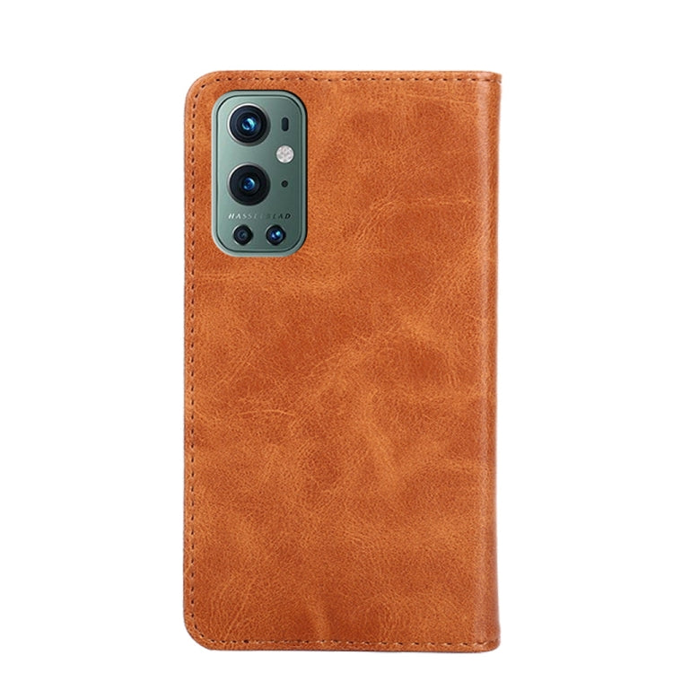 For OnePlus 9 Pro Non-Magnetic Retro Texture Horizontal Flip Leather Case with Holder & Card Slots & Wallet