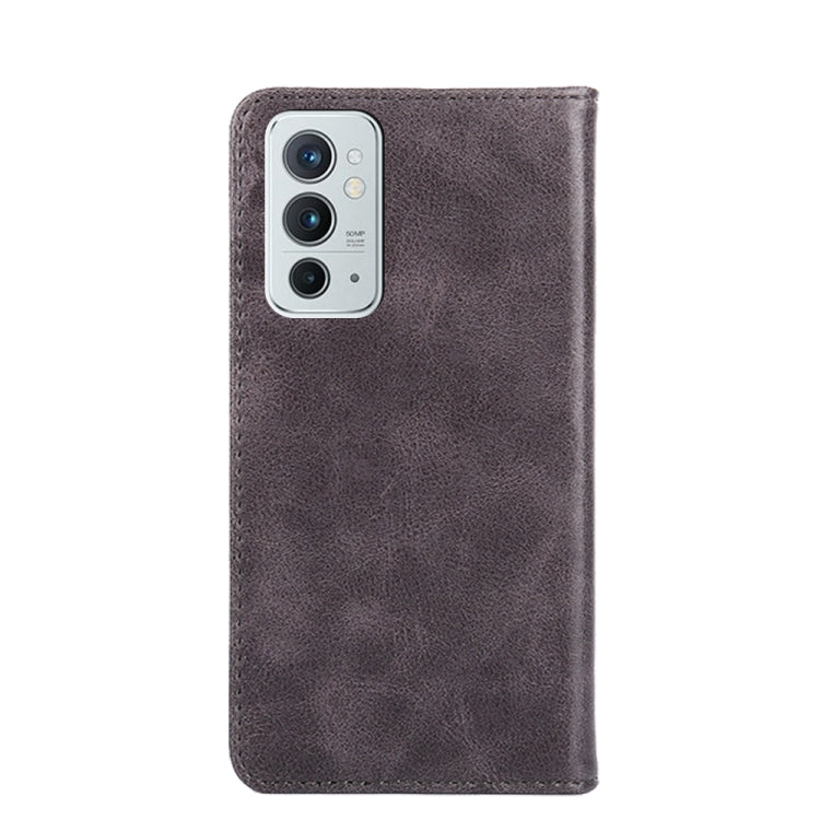 For OnePlus 9RT 5G Non-Magnetic Retro Texture Horizontal Flip Leather Case with Holder & Card Slots & Wallet