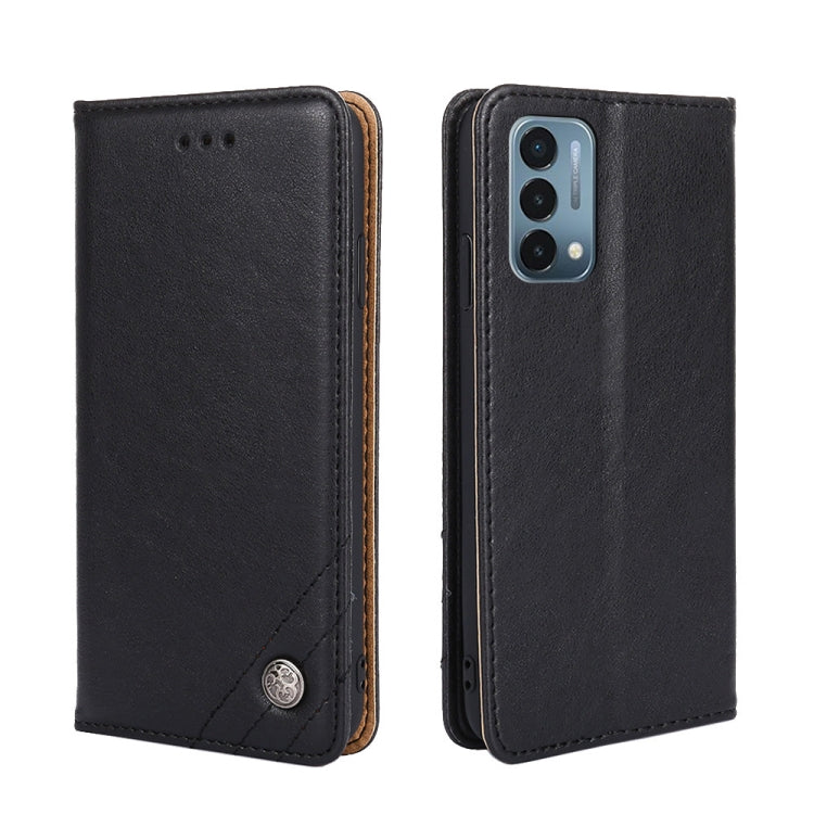 For OnePlus Nord N200 5G Non-Magnetic Retro Texture Horizontal Flip Leather Case with Holder & Card Slots & Wallet