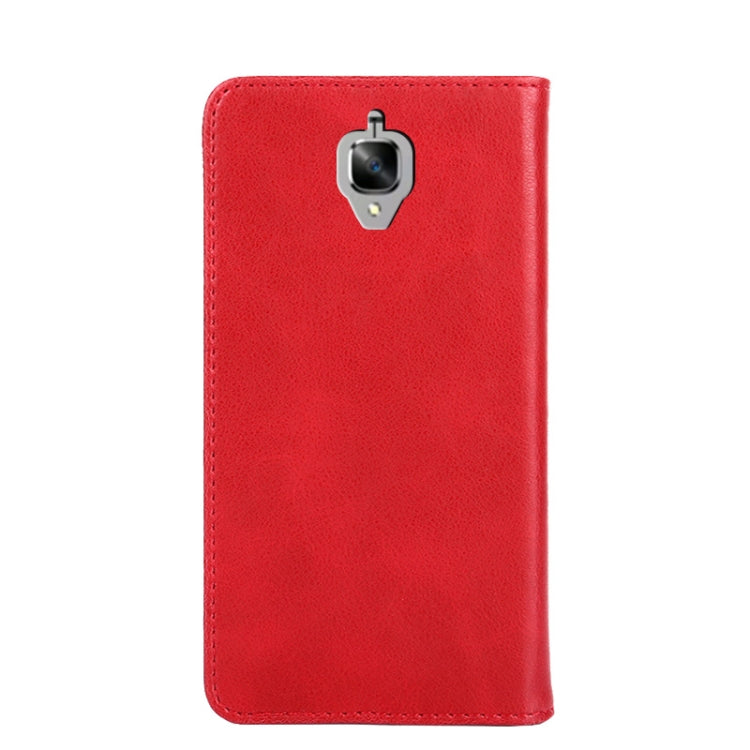 For OnePlus 3 Non-Magnetic Retro Texture Horizontal Flip Leather Case with Holder & Card Slots & Wallet
