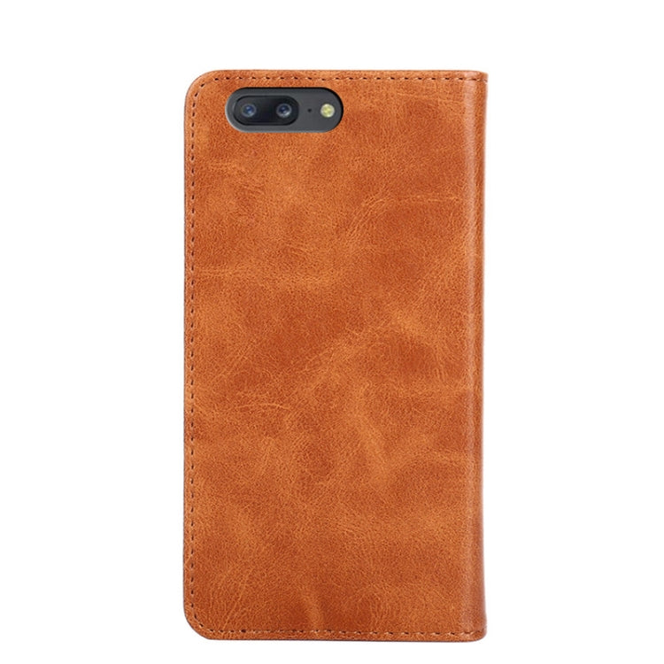 For OnePlus 5 Non-Magnetic Retro Texture Horizontal Flip Leather Case with Holder & Card Slots & Wallet