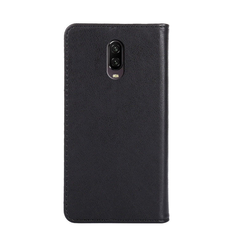 For OnePlus 6T Non-Magnetic Retro Texture Horizontal Flip Leather Case with Holder & Card Slots & Wallet