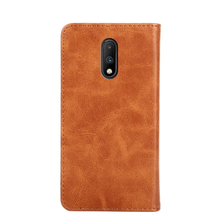 For OnePlus 7 Non-Magnetic Retro Texture Horizontal Flip Leather Case with Holder & Card Slots & Wallet