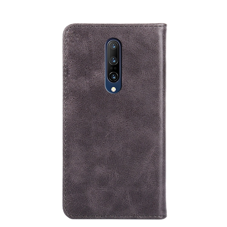 For OnePlus 7 Pro Non-Magnetic Retro Texture Horizontal Flip Leather Case with Holder & Card Slots & Wallet