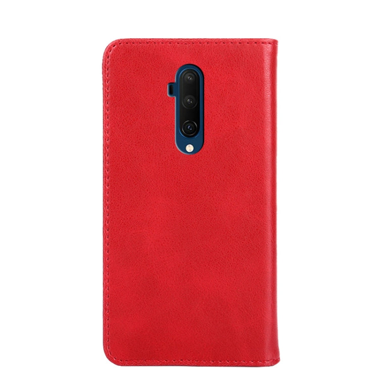 For OnePlus 7T Pro Non-Magnetic Retro Texture Horizontal Flip Leather Case with Holder & Card Slots & Wallet