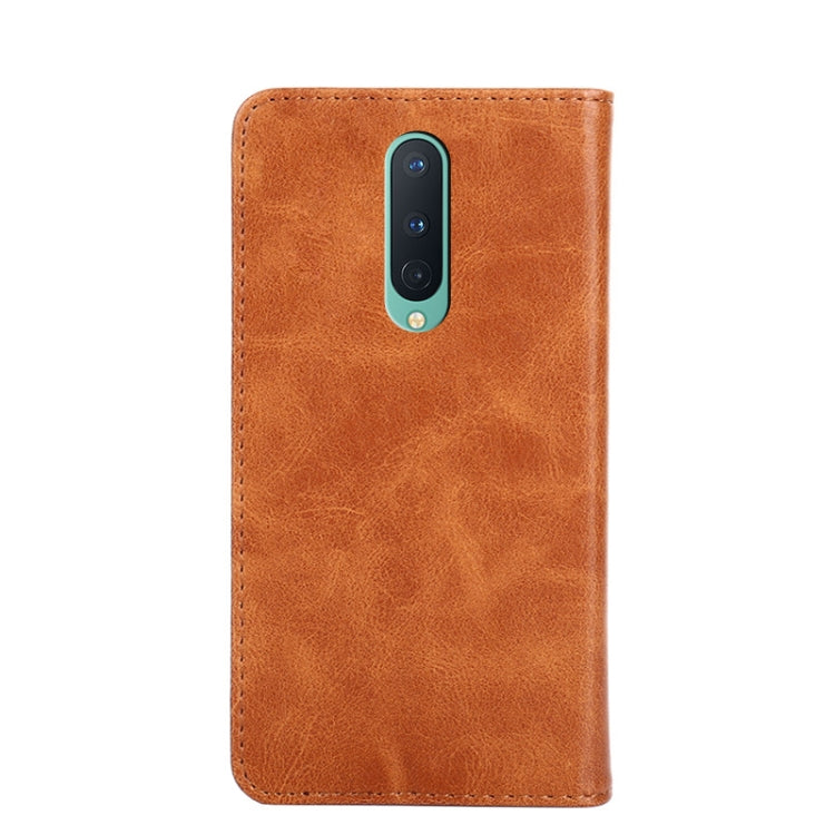 For OnePlus 8 Non-Magnetic Retro Texture Horizontal Flip Leather Case with Holder & Card Slots & Wallet