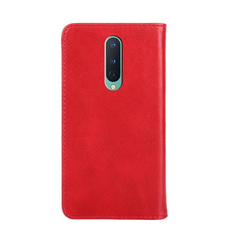 For OnePlus 8 Non-Magnetic Retro Texture Horizontal Flip Leather Case with Holder & Card Slots & Wallet