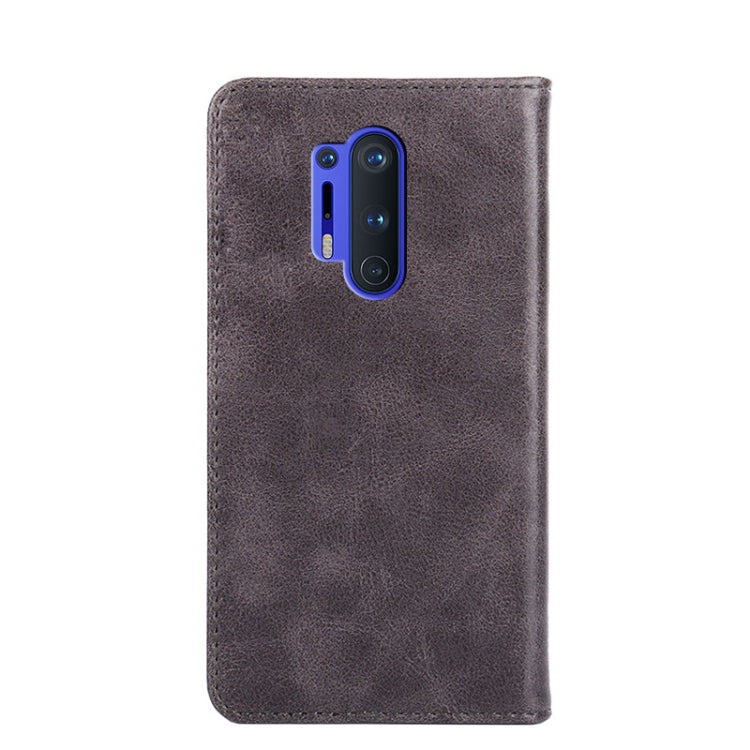 For OnePlus 8 Pro Non-Magnetic Retro Texture Horizontal Flip Leather Case with Holder & Card Slots & Wallet