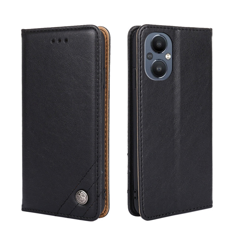 For OnePlus Nord N20 5G Non-Magnetic Retro Texture Horizontal Flip Leather Case with Holder & Card Slots & Wallet