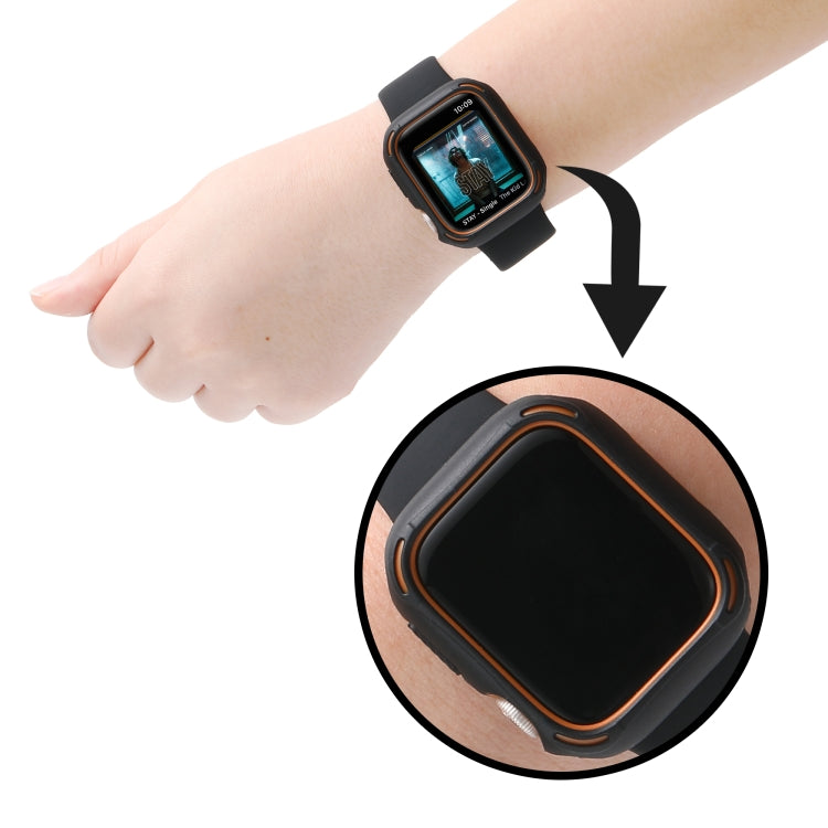 PC+TPU Two-color Frame Watch Case For Apple Watch Series 8 / 7 41mm