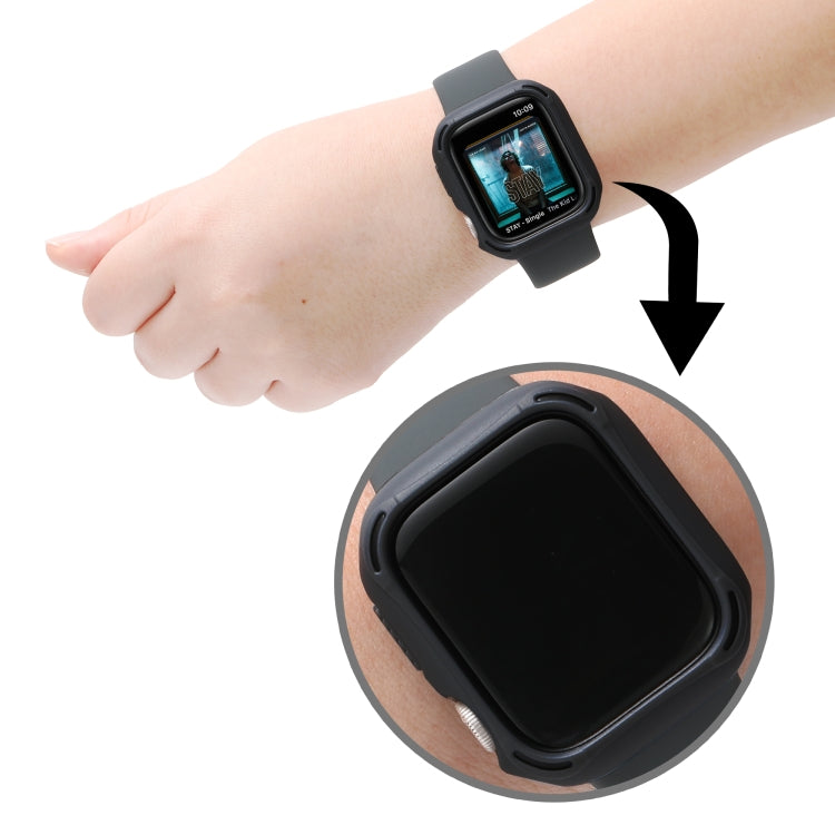 PC+TPU Two-color Frame Watch Case For Apple Watch Series 8 / 7 45mm