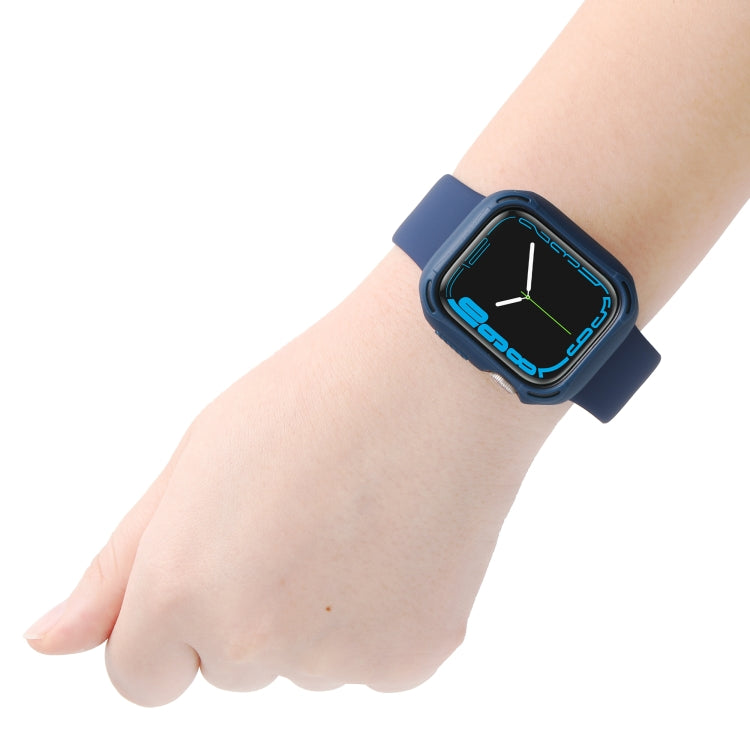 PC+TPU Two-color Frame Watch Case For Apple Watch Series 8 / 7 45mm