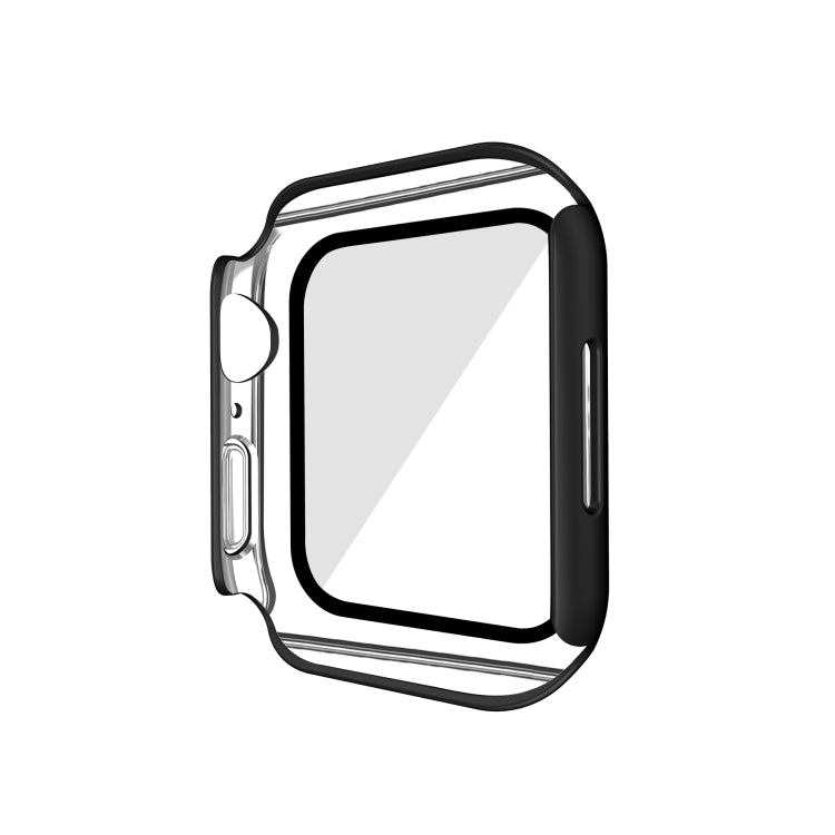Electroplating Matte All-inclusive PC + Tempered Glass Watch Case For Apple Watch Series 8 / 7 41mm