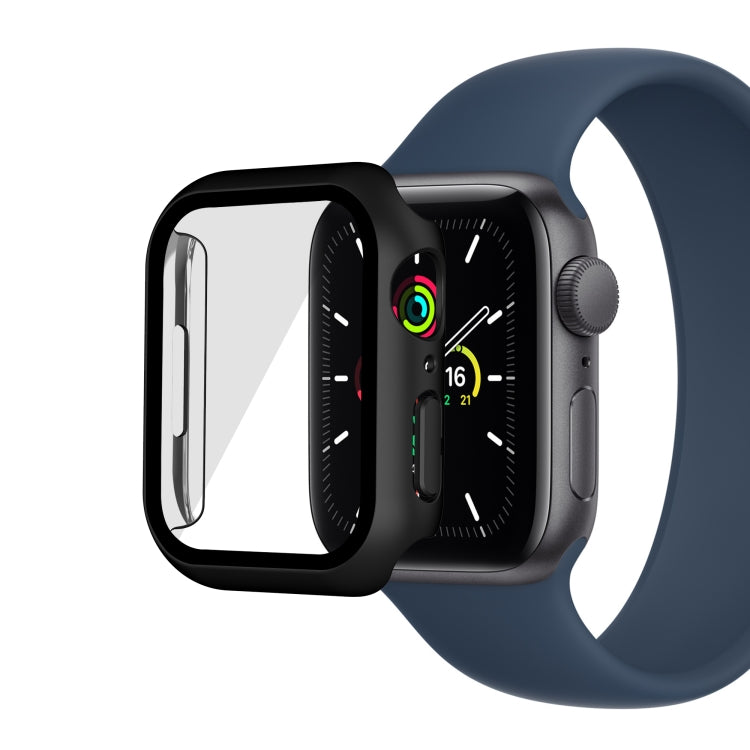 Electroplating Matte All-inclusive PC + Tempered Glass Watch Case For Apple Watch Series 8 / 7 41mm