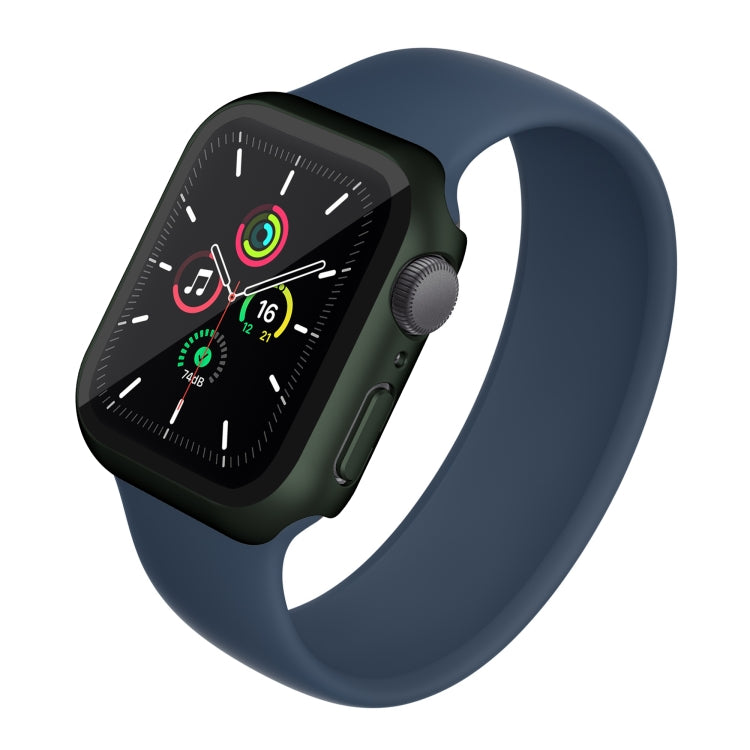 Electroplating Matte All-inclusive PC + Tempered Glass Watch Case For Apple Watch Series 8 / 7 41mm