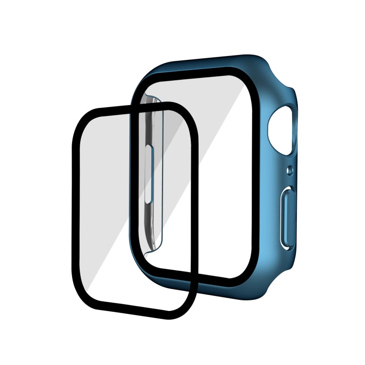 Electroplating Matte All-inclusive PC + Tempered Glass Watch Case For Apple Watch Series 8 / 7 41mm