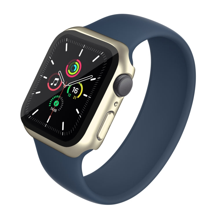Electroplating Matte All-inclusive PC + Tempered Glass Watch Case For Apple Watch Series 8 / 7 41mm