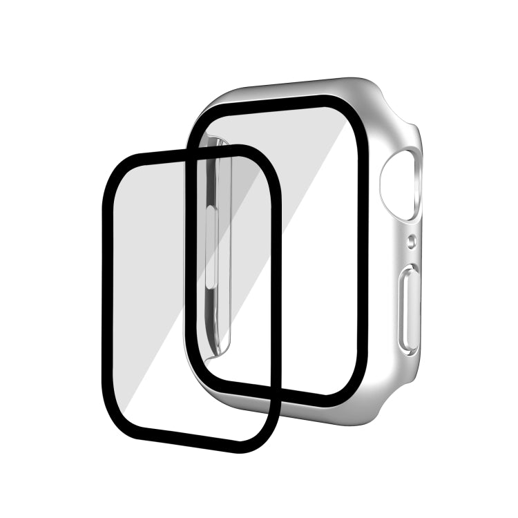 Electroplating Matte All-inclusive PC + Tempered Glass Watch Case For Apple Watch Series 8 / 7 41mm