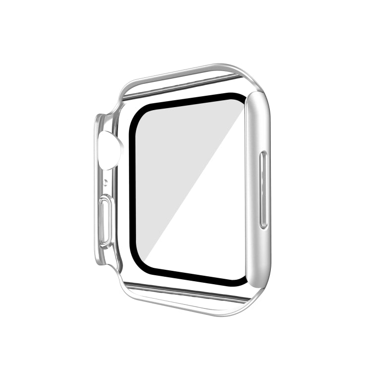 Electroplating Matte All-inclusive PC + Tempered Glass Watch Case For Apple Watch Series 8 / 7 41mm