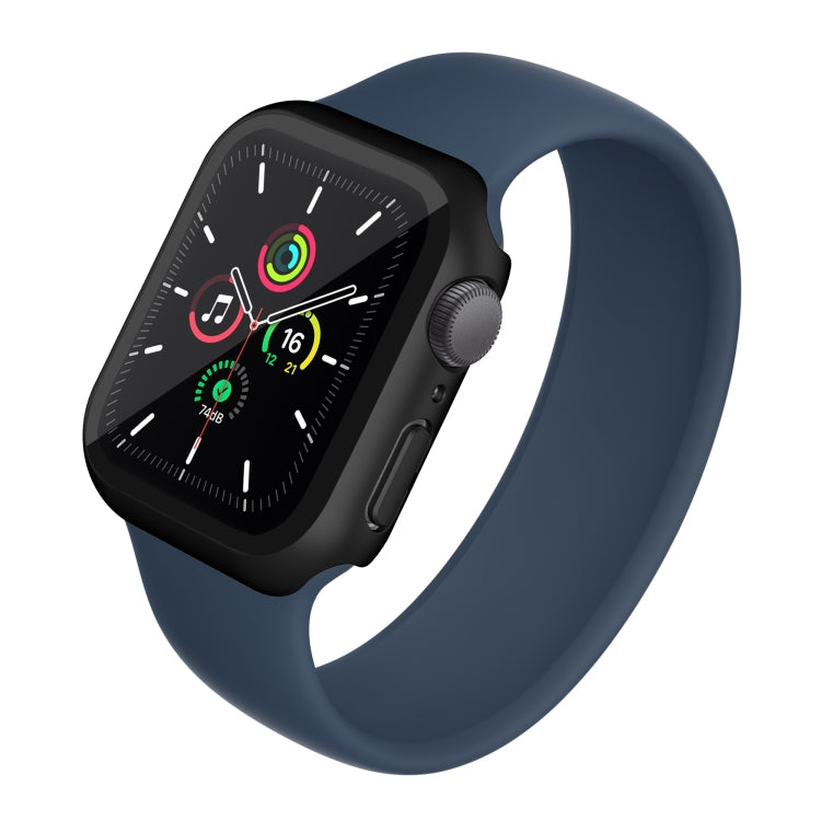 Electroplating Matte All-inclusive PC + Tempered Glass Watch Case For Apple Watch Series 8 / 7 45mm