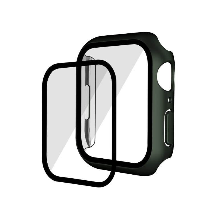 Electroplating Matte All-inclusive PC + Tempered Glass Watch Case For Apple Watch Series 8 / 7 45mm