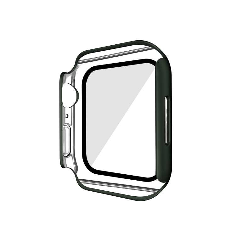 Electroplating Matte All-inclusive PC + Tempered Glass Watch Case For Apple Watch Series 8 / 7 45mm
